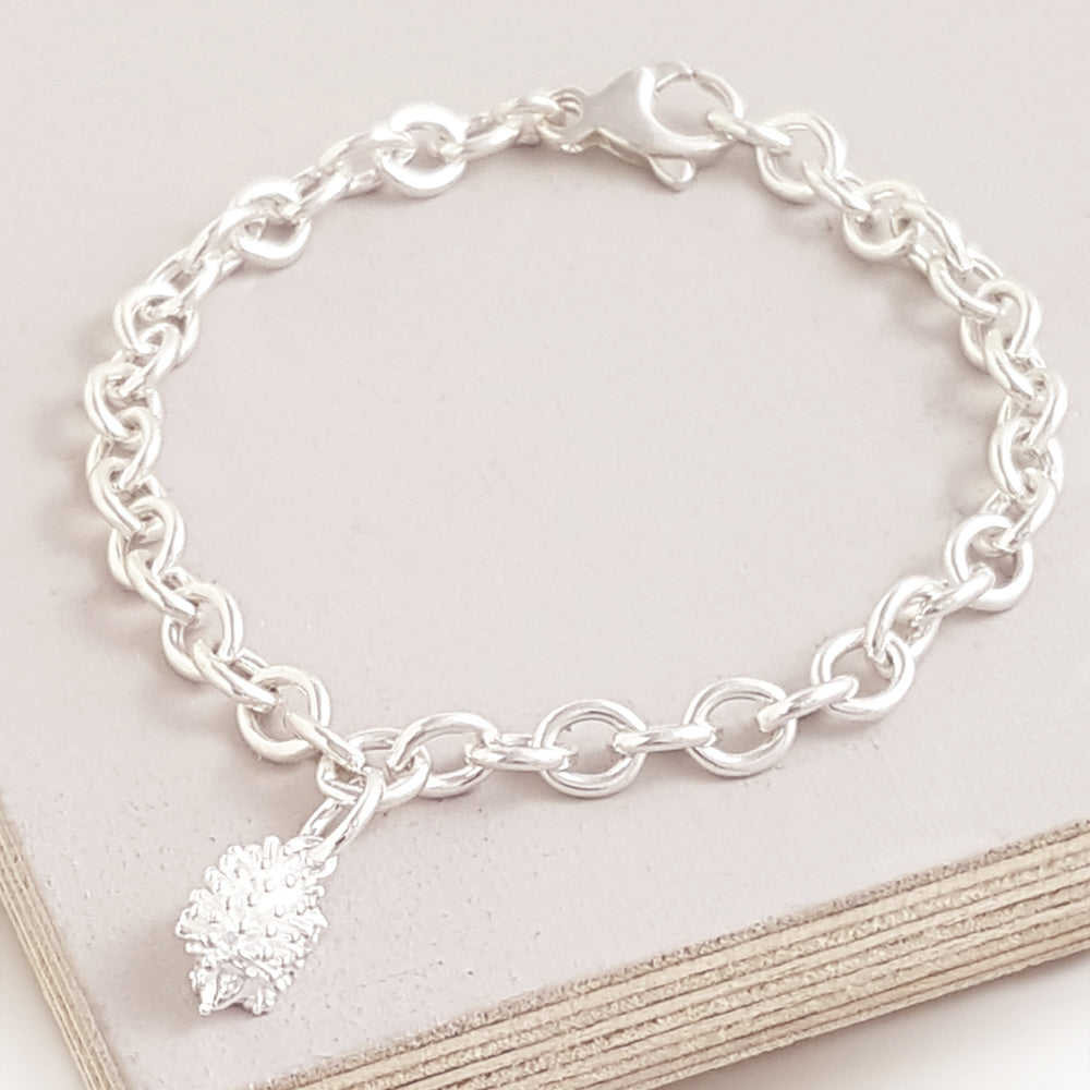Hedgehog bracelet charm for traditional and fits pandora by Scarlett Jewellery