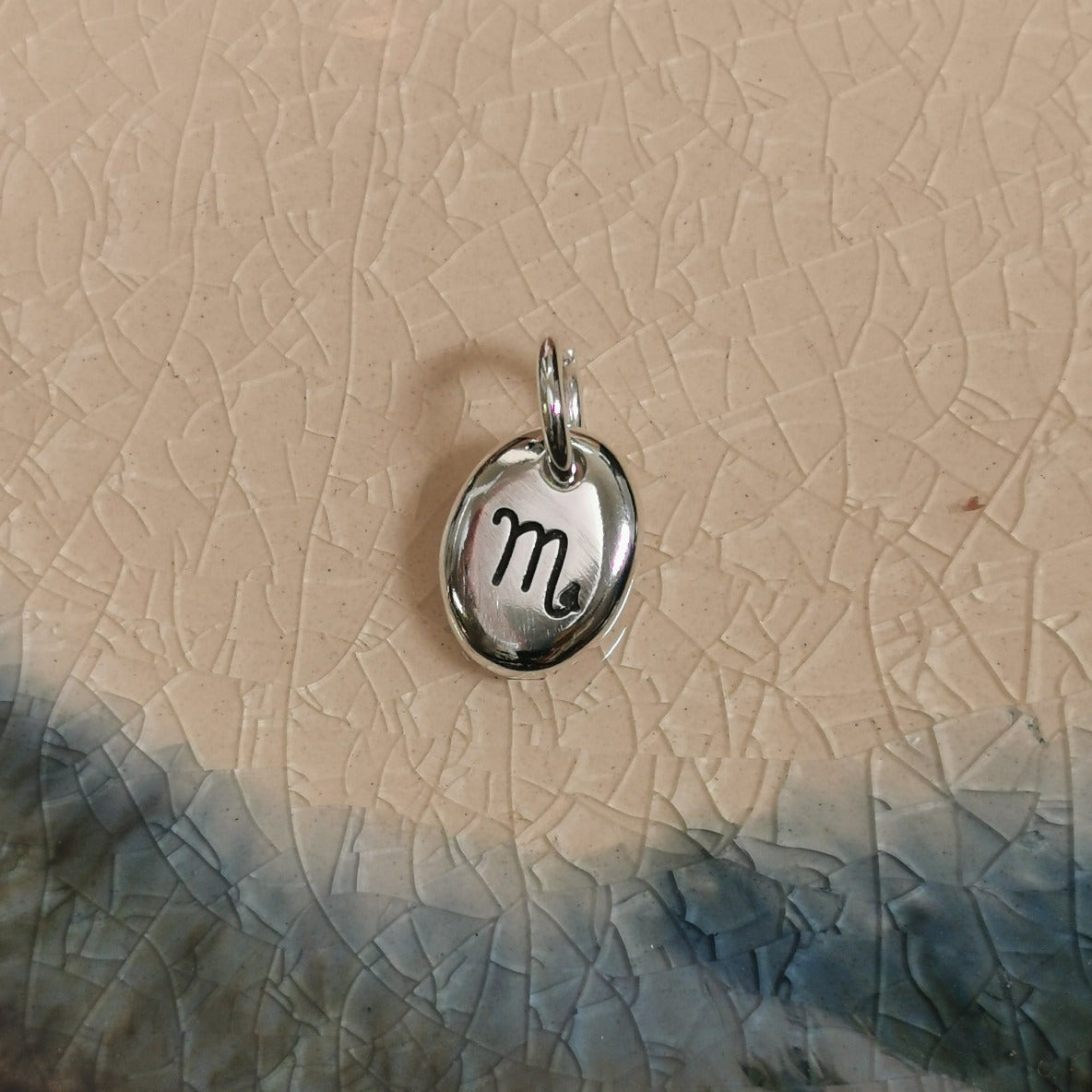 scorpio star sign astrological chart silver charm for bracelet