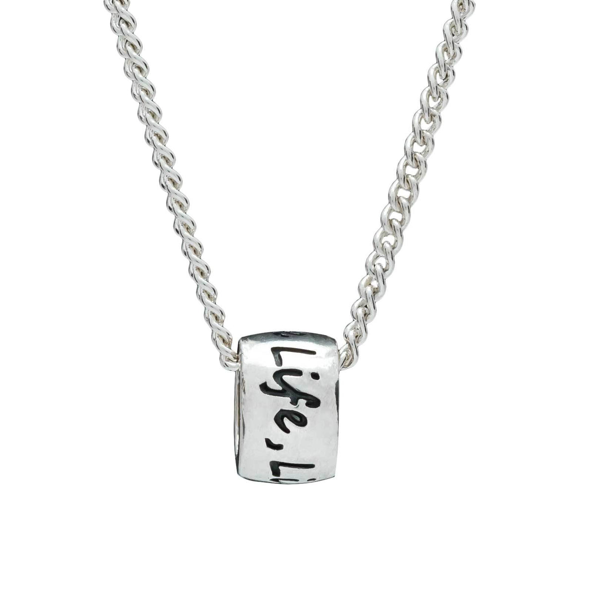 One Life, Live It! Solid Silver Adventurers and Traveler Necklace