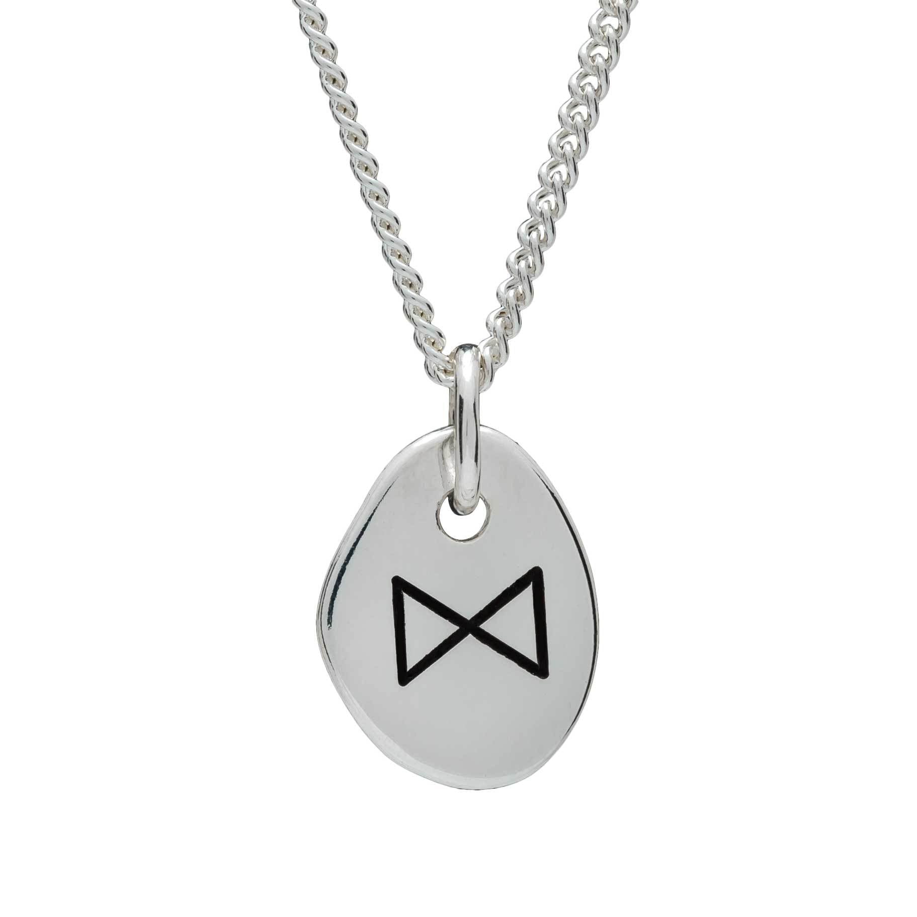 Travep Rune Travel Rune Silver Necklace – Scarlett Jewellery