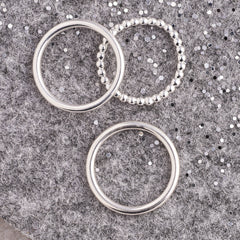 Set of three stacking rings scarlett jewellery