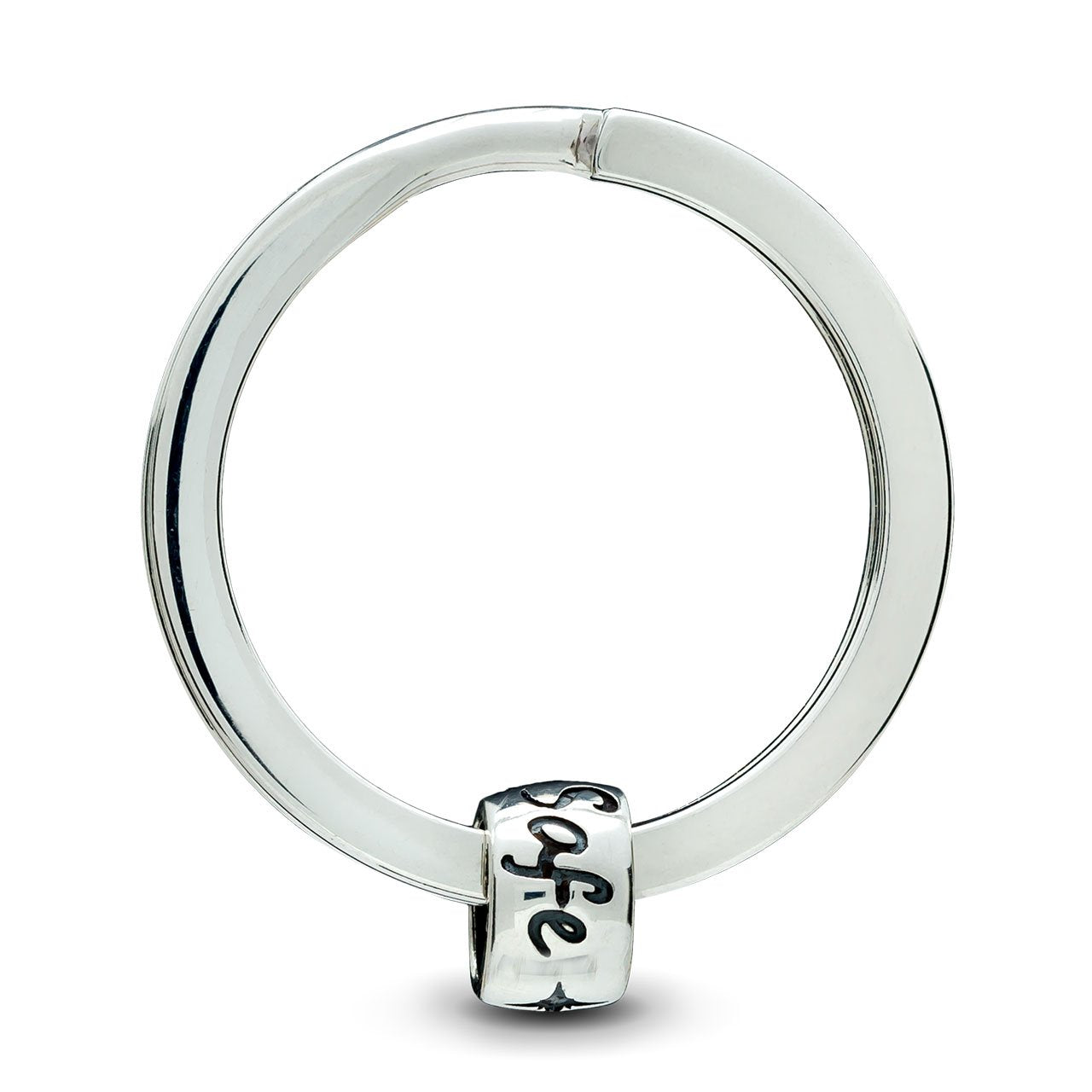 Travel Safe engraved keyring, gift for friend going travelling