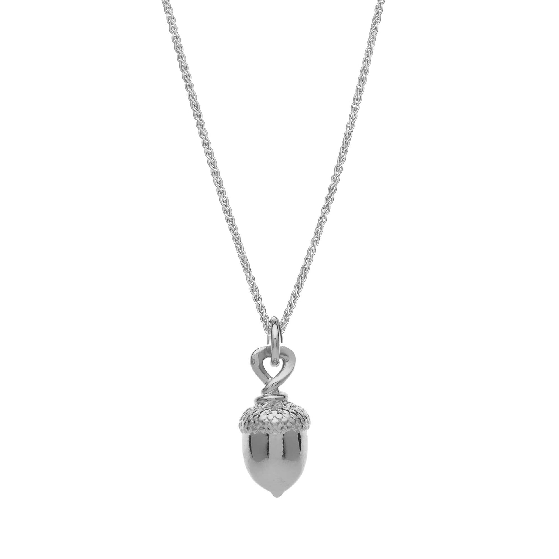 Scarlett Jewellery Acorn Silver Necklace - Strength from Tiny Beginnings