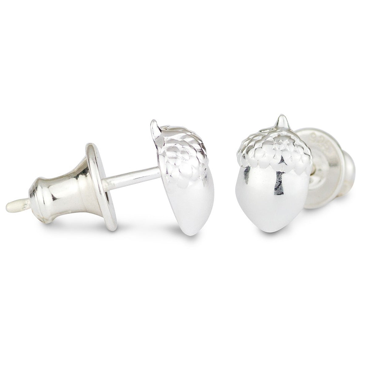 Scarlett Jewellery Sterling Silver Acorn Stud Earrings