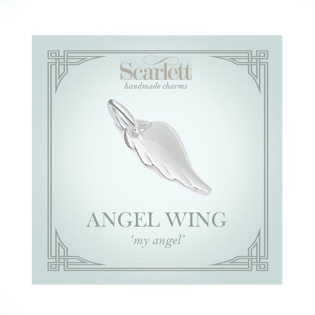 Angel Wing Christening Confirmation Bracelet Charm