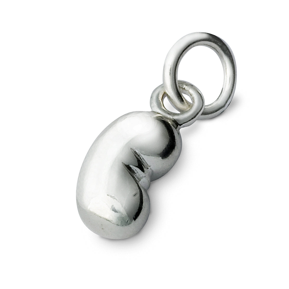 Baby Bean Silver Charm For Mum to Be Baby Scan Charm