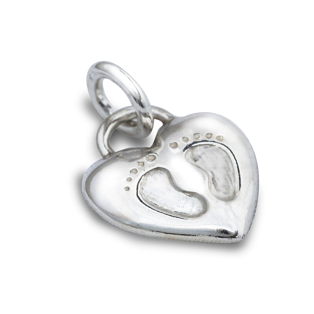 Baby Footsteps Personalised Silver Charm For New Mum Scarlett Jewellery