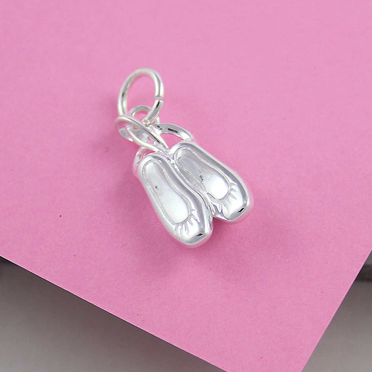 Ballet Shoes Sterling Silver Bracelet Charm