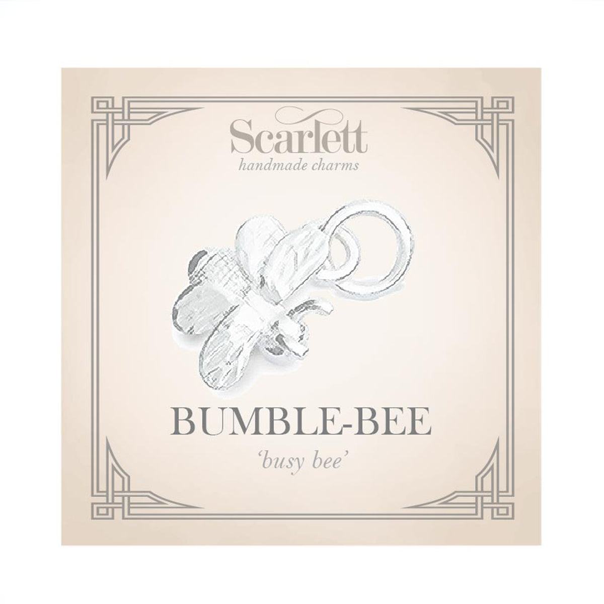 Bumble-Bee Silver Charm Bracelet