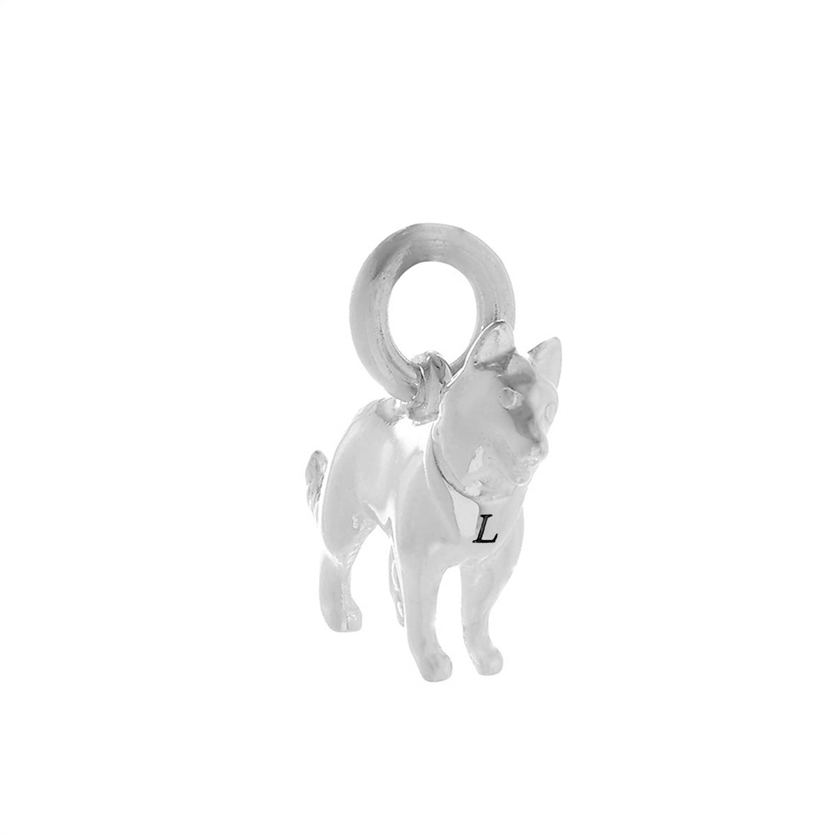 border collie silver dog charm for bracelet pandora links of london style by scarlett jewellery