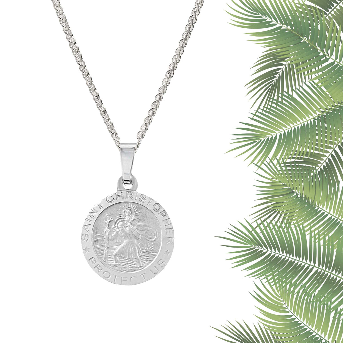small silver saint christopher 18th birthday gift for men
