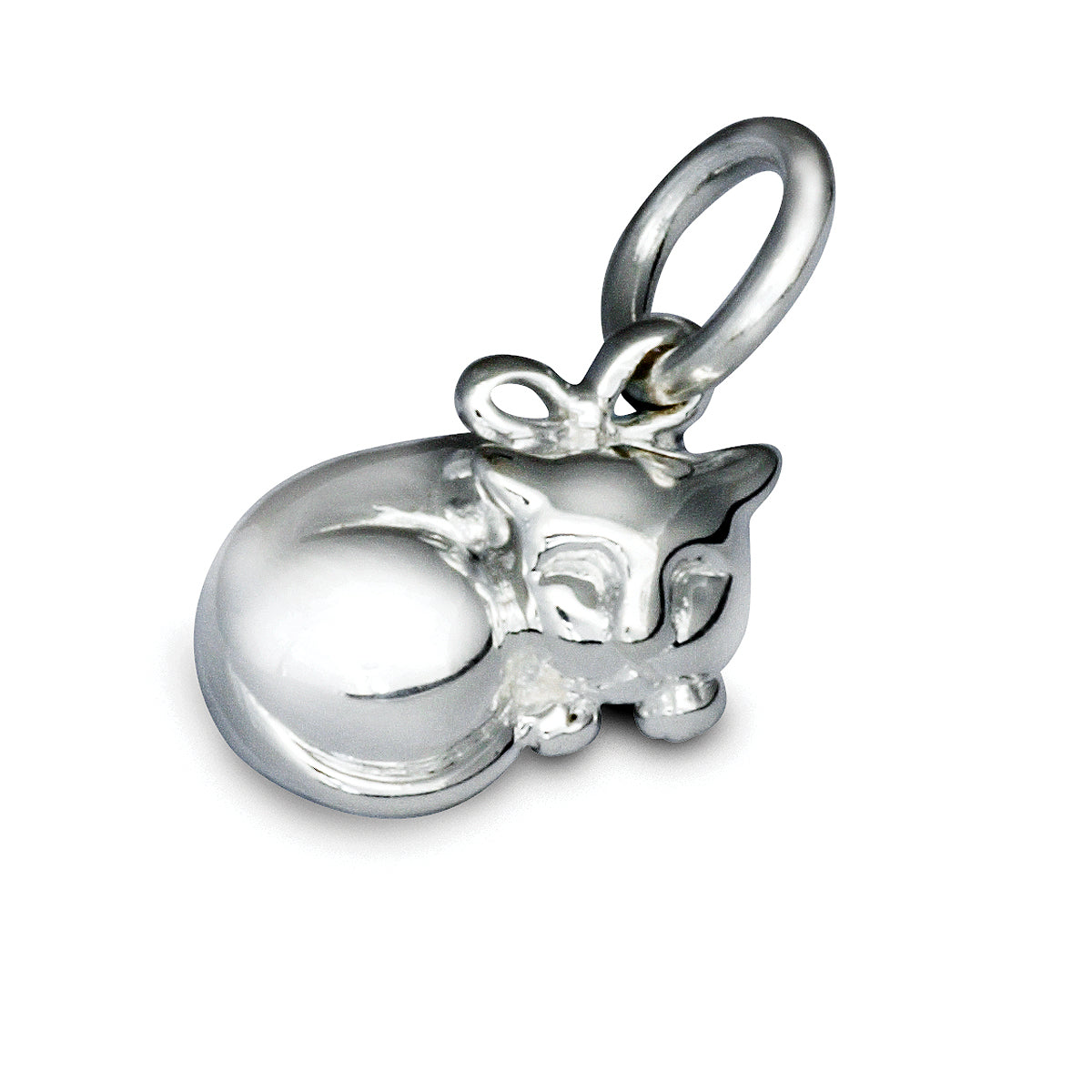 Cat Sterling Silver Charm for bracelet or necklace from Scarlett Jewellery