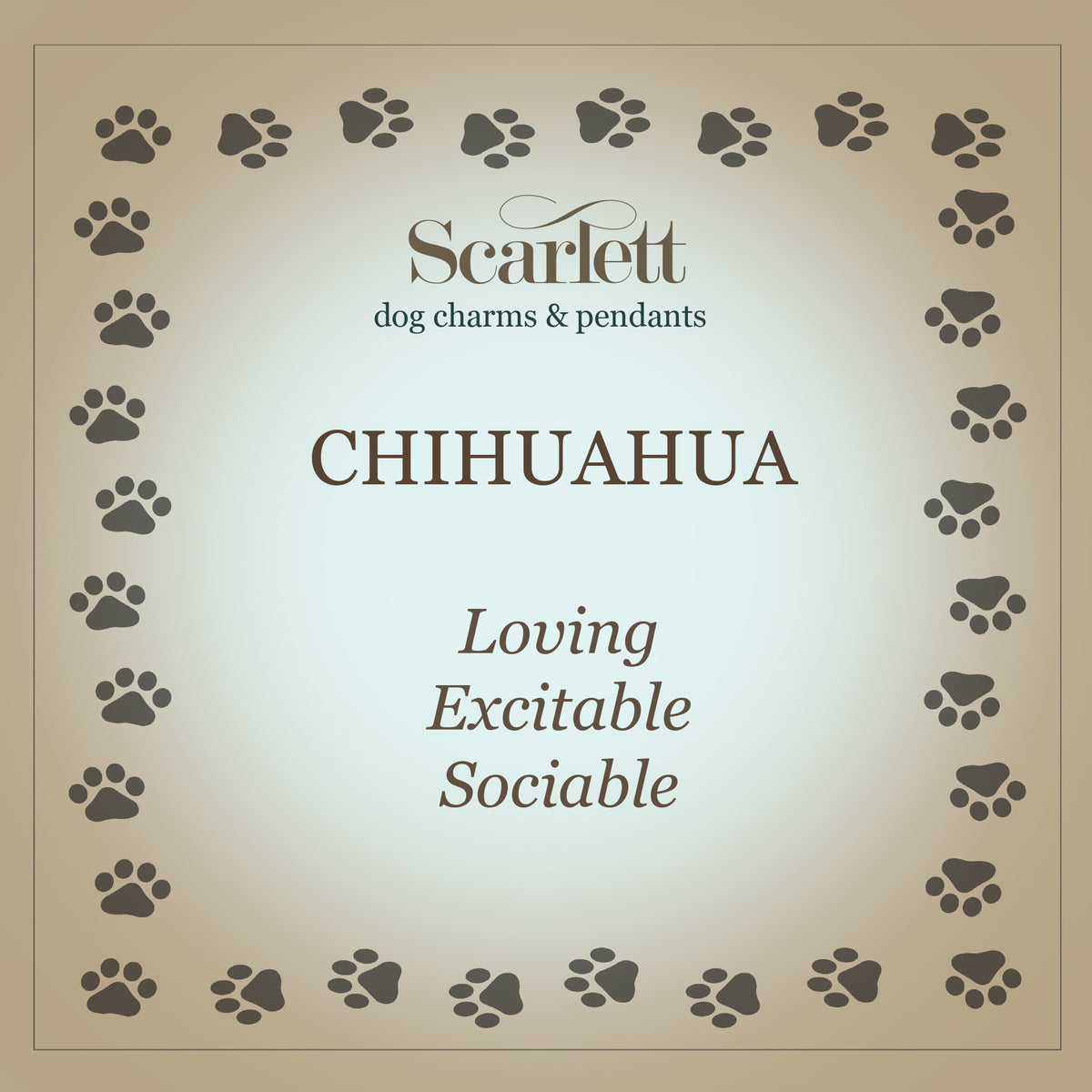 Chihuahua Silver Dog Charm Bracelet