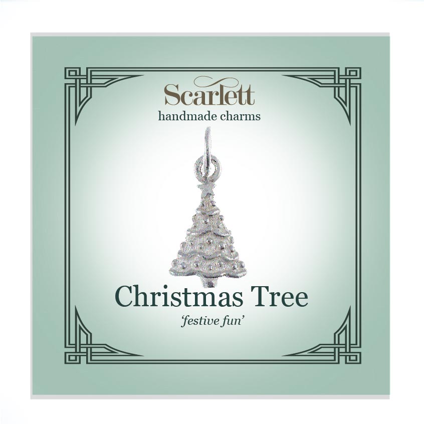 Sterling Silver Christmas Xmas Tree Charm