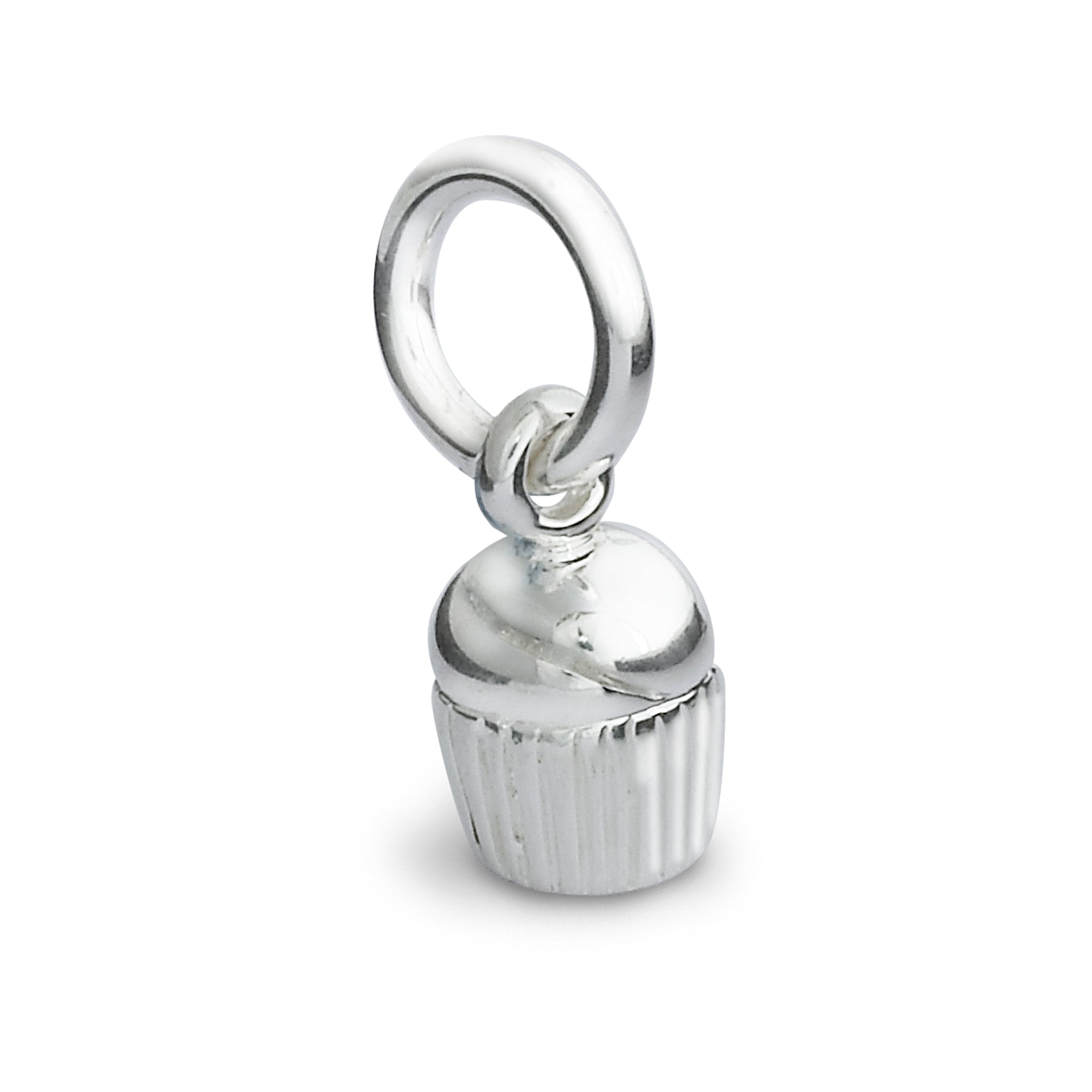 silver cupcake charm scarlett jewellery