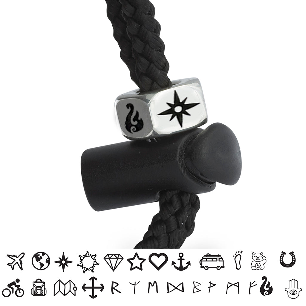 Customisable Solid Silver Backpack Charm