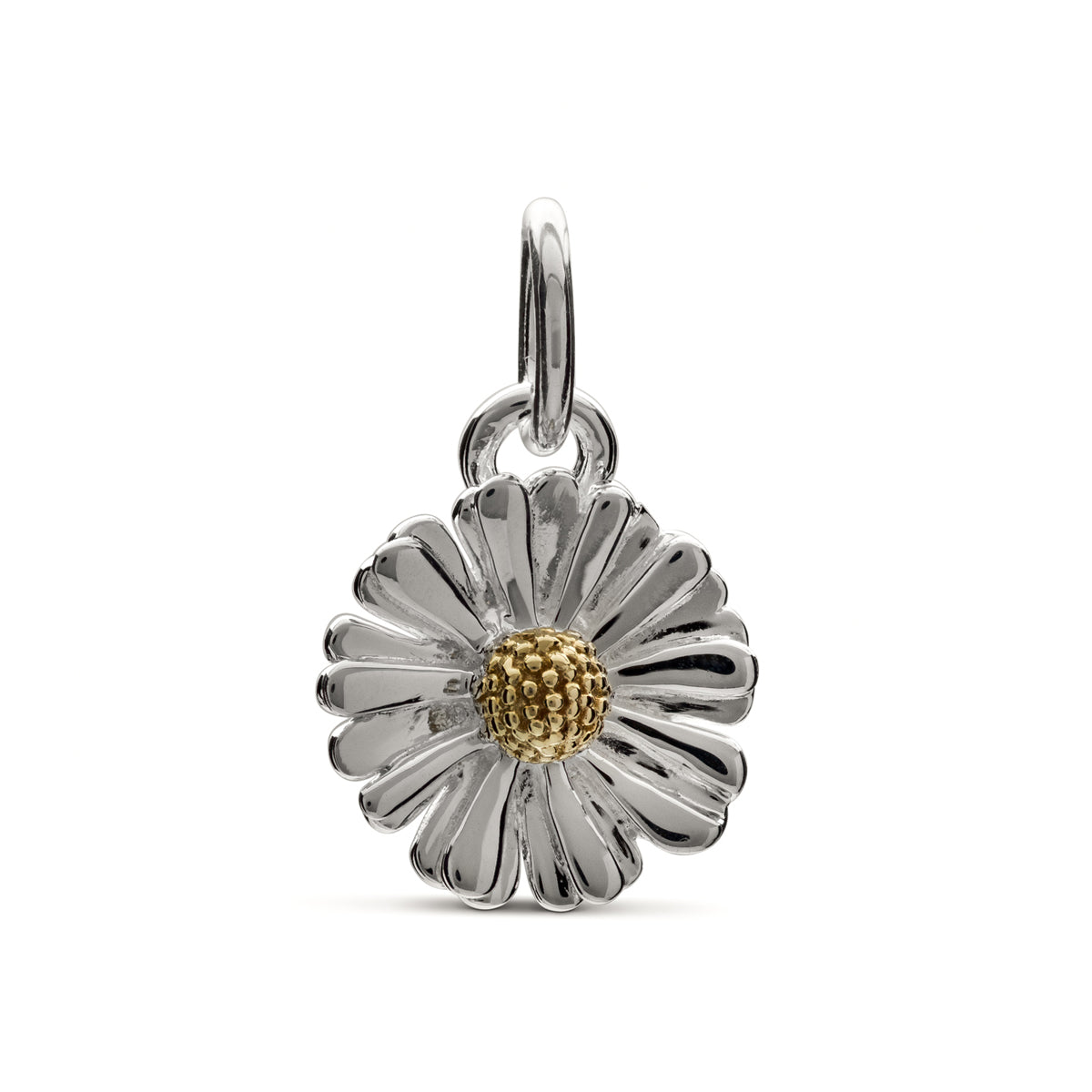 Daisy Flower Silver & Gold Charm For Bracelets & Necklaces by Scarlett Jewellery