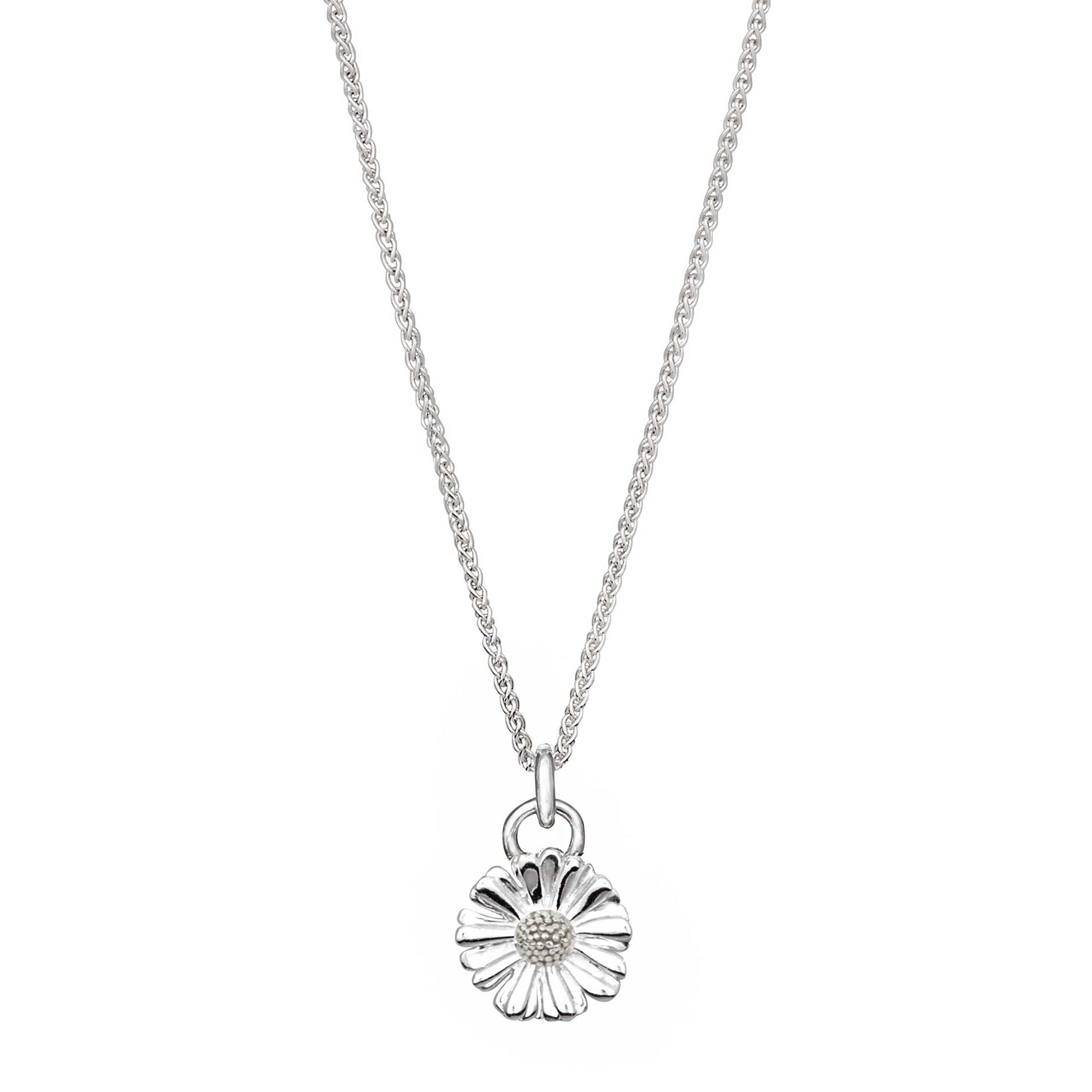 Daisy flower silver necklace RHS chelsea flower show scarlett jewellery
