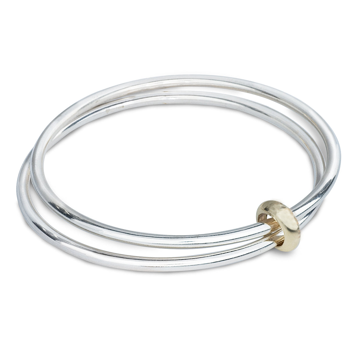 Eclipse Silver & Gold Double Bangle Scarlett Jewellery designer bangles