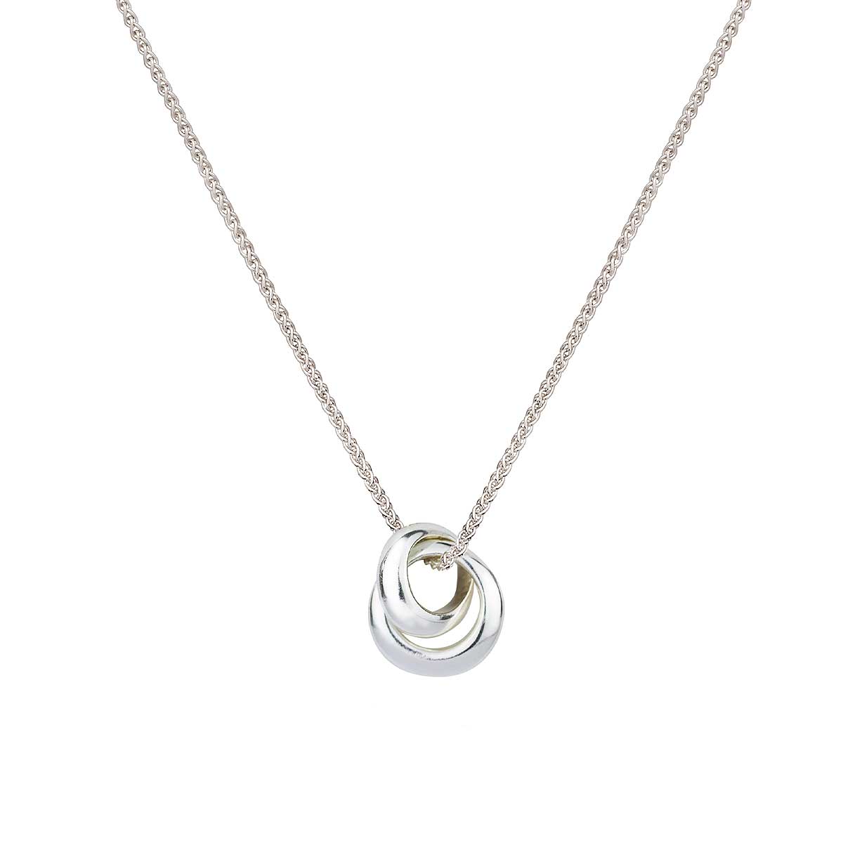 Silver Eclipse Loops Circles Russian Style Necklace Scarlett Jewellery