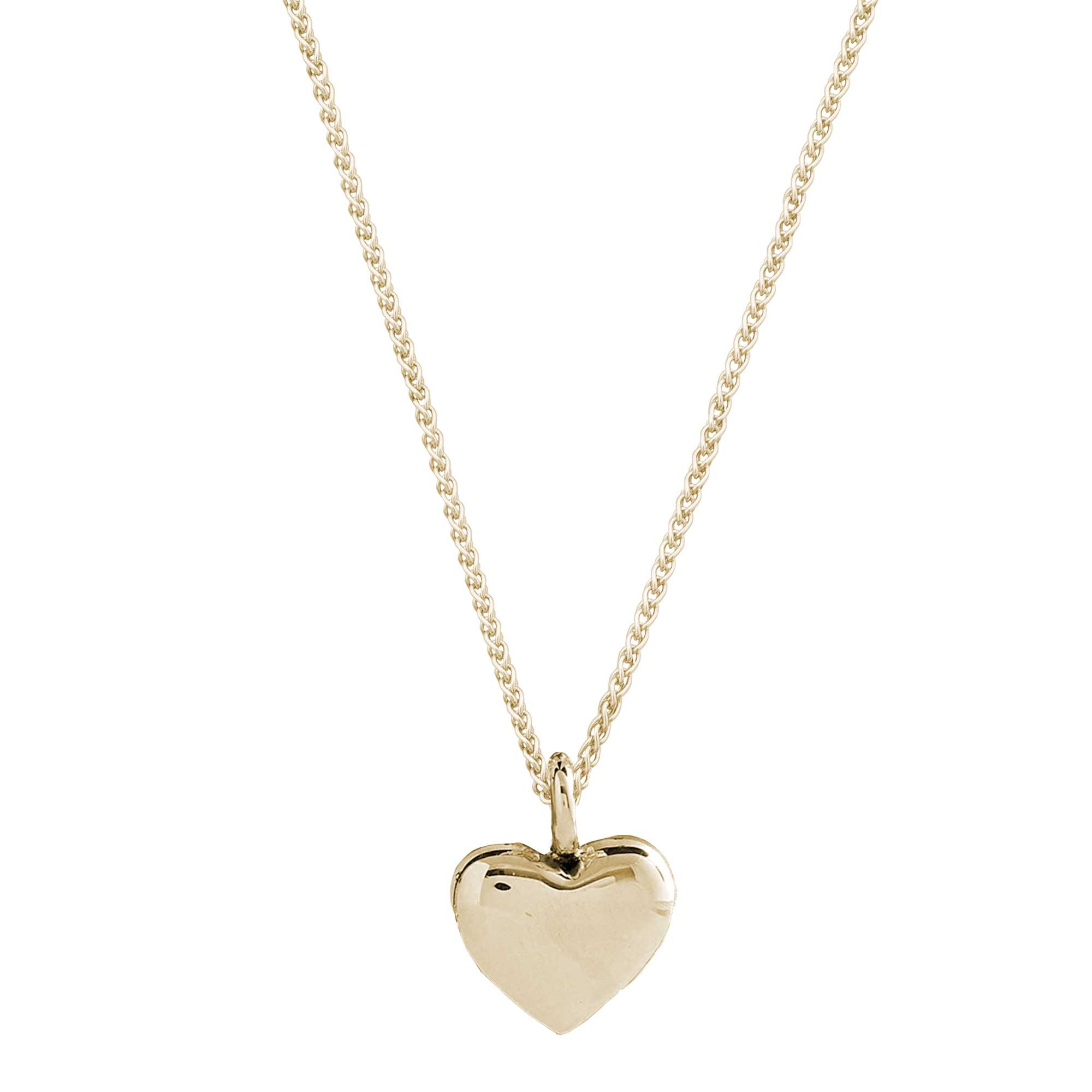 solid gold heart necklace pendant scarlett jewellery uk Brighton