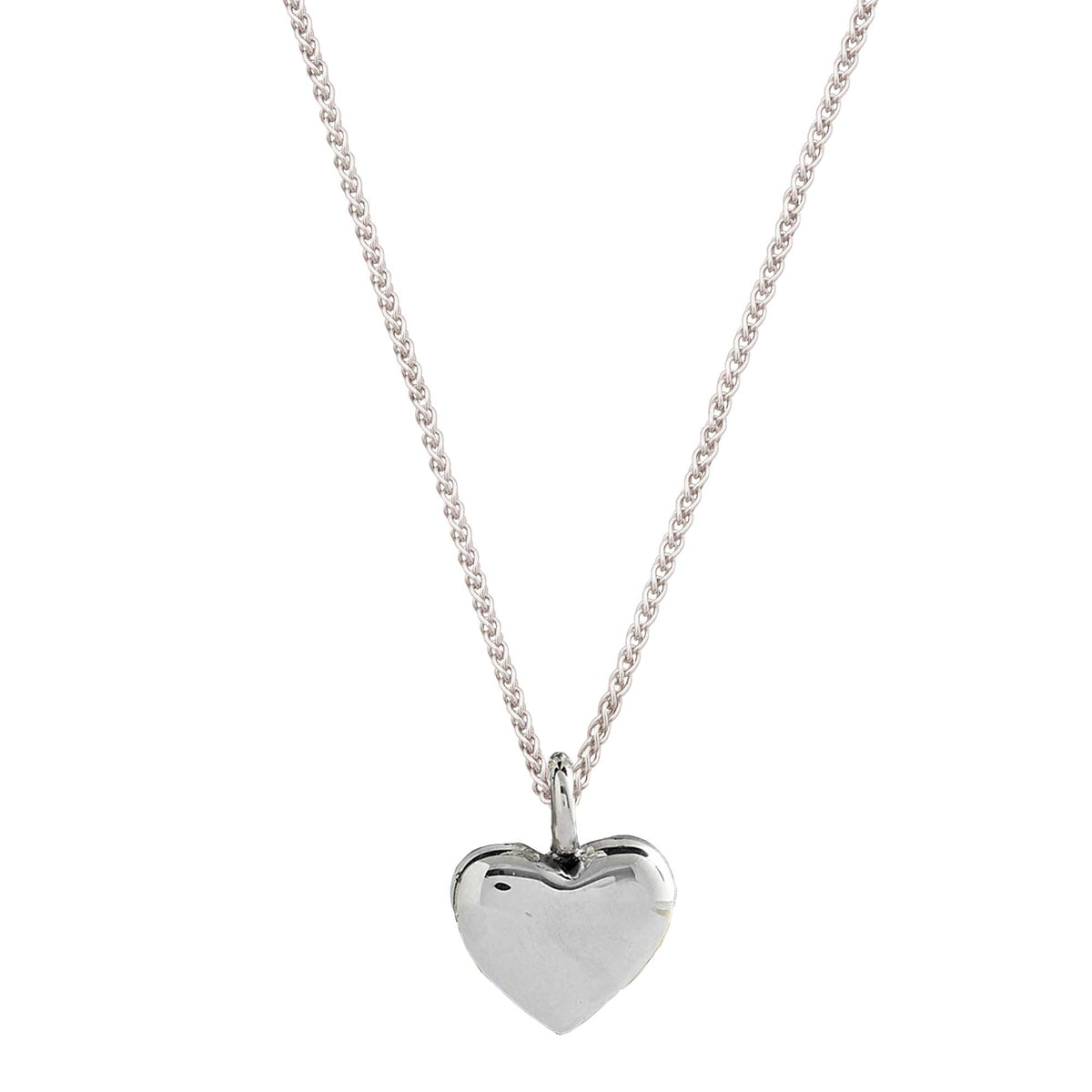 solid silver chunky heart pendant for women christmas gift for wife Scarlett Jewellery