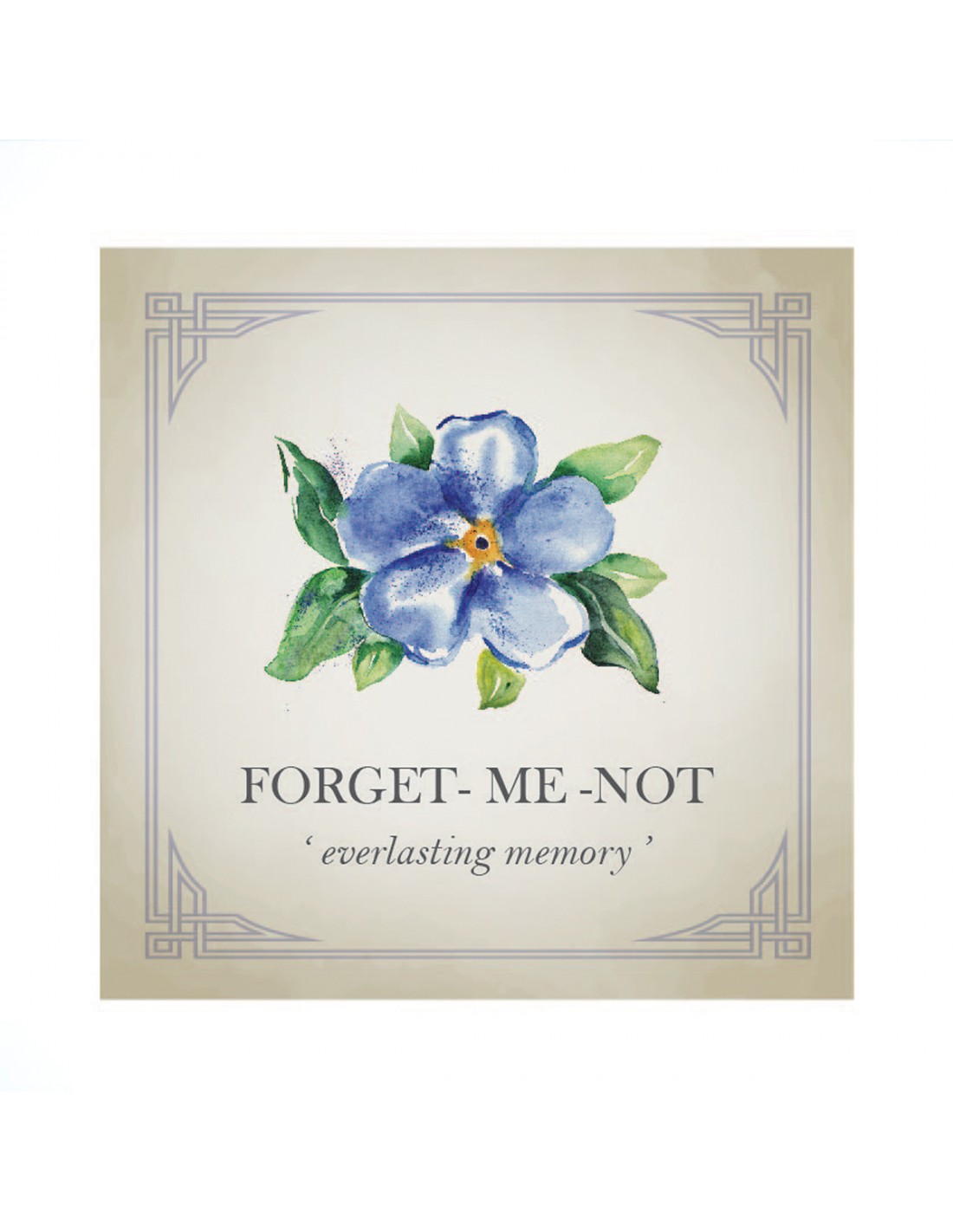 Forget-Me-Not Flower Charm in Solid 9ct Rose Gold