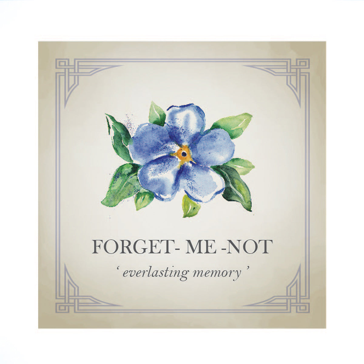 18ct gold vermeil forget-me-not flower stud earrings by Scarlett Jewellery UK Gift for loss everlasting memory