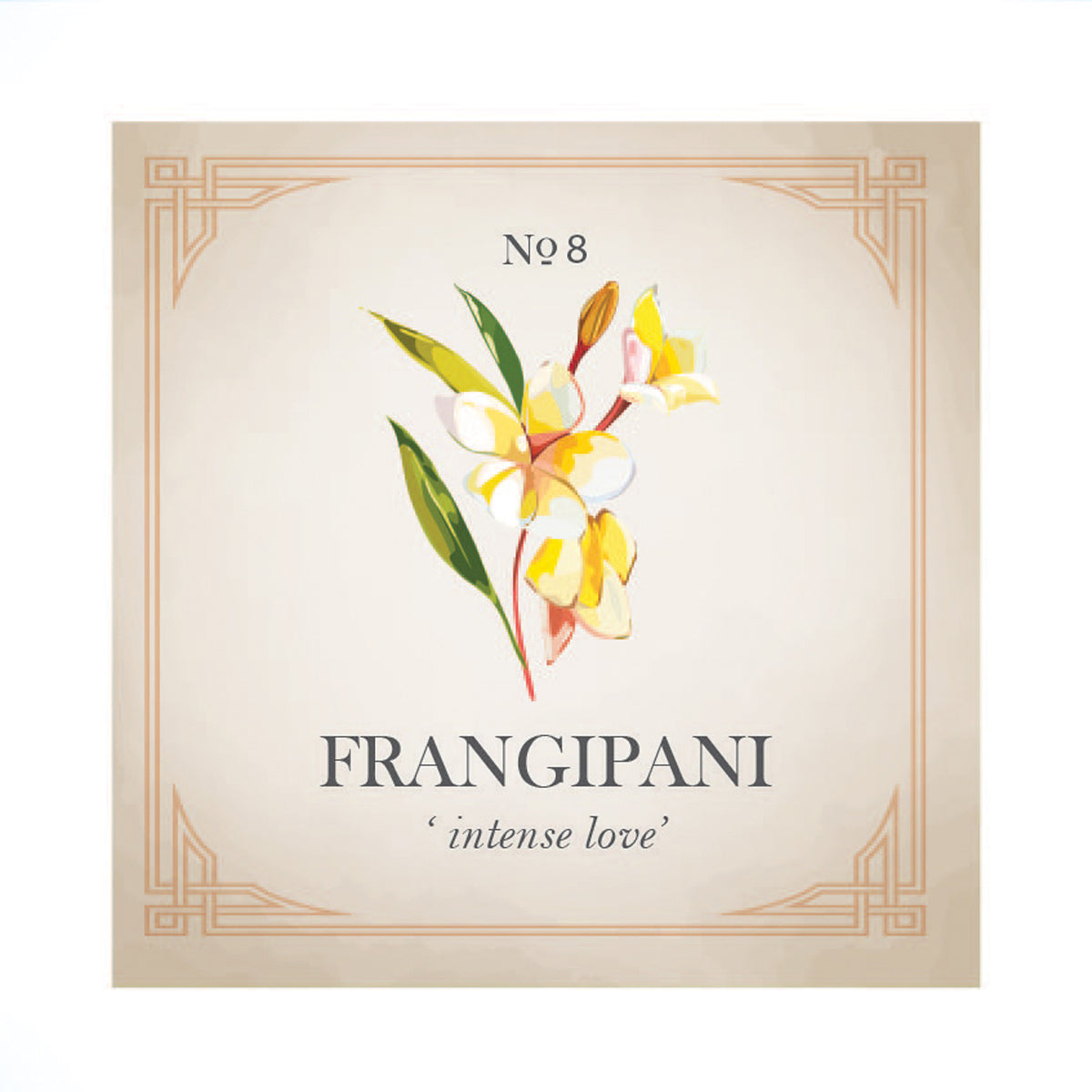 Frangipani Flower Silver Charm