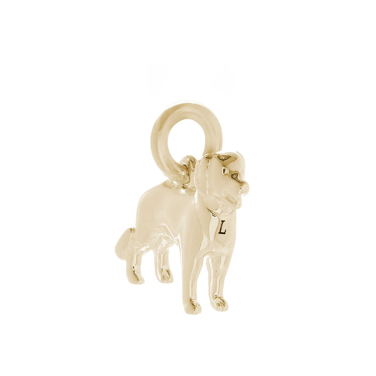 Golden Retriever Solid Gold Dog Charm