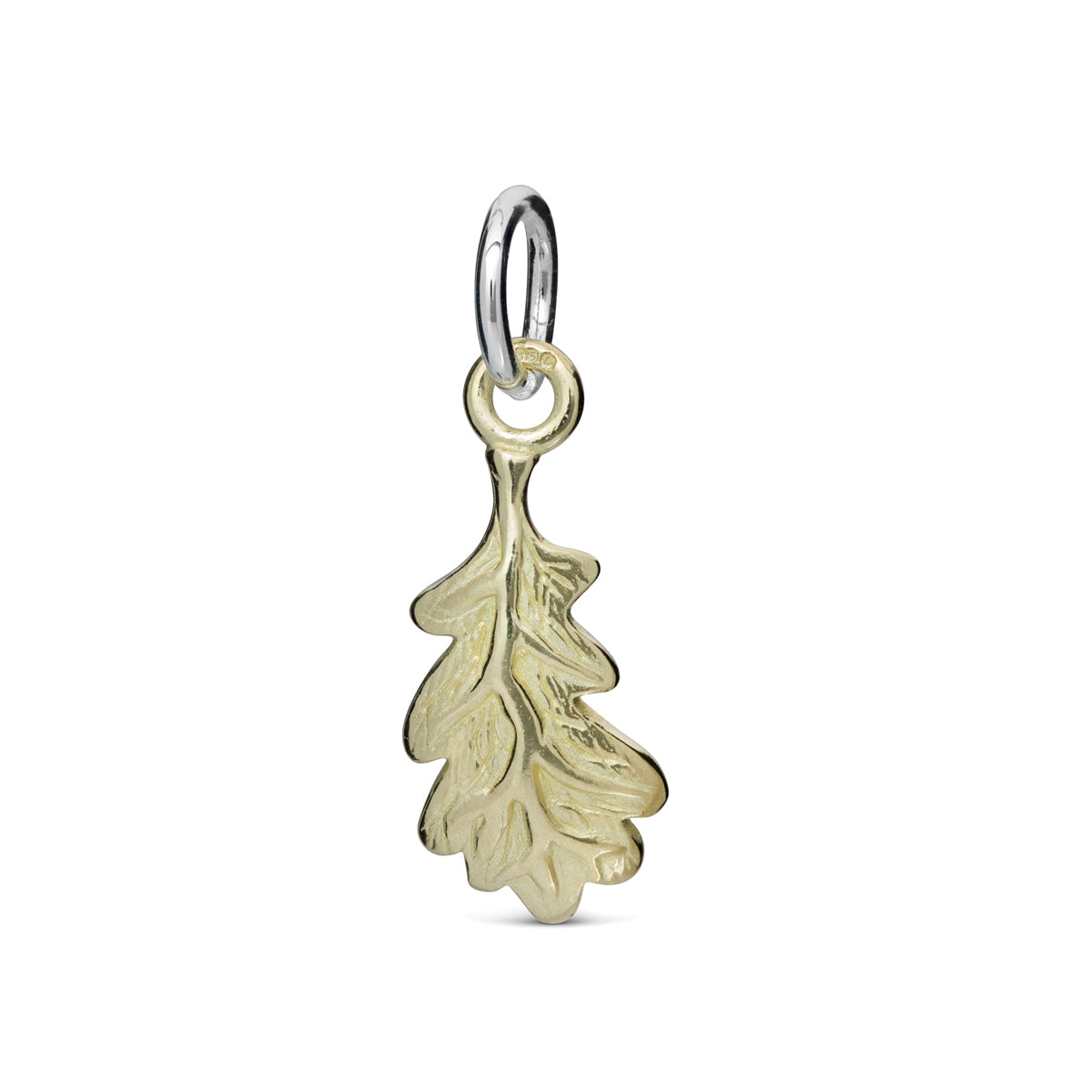 Solid gold acorn oak leaf charm Scarlett Jewellery