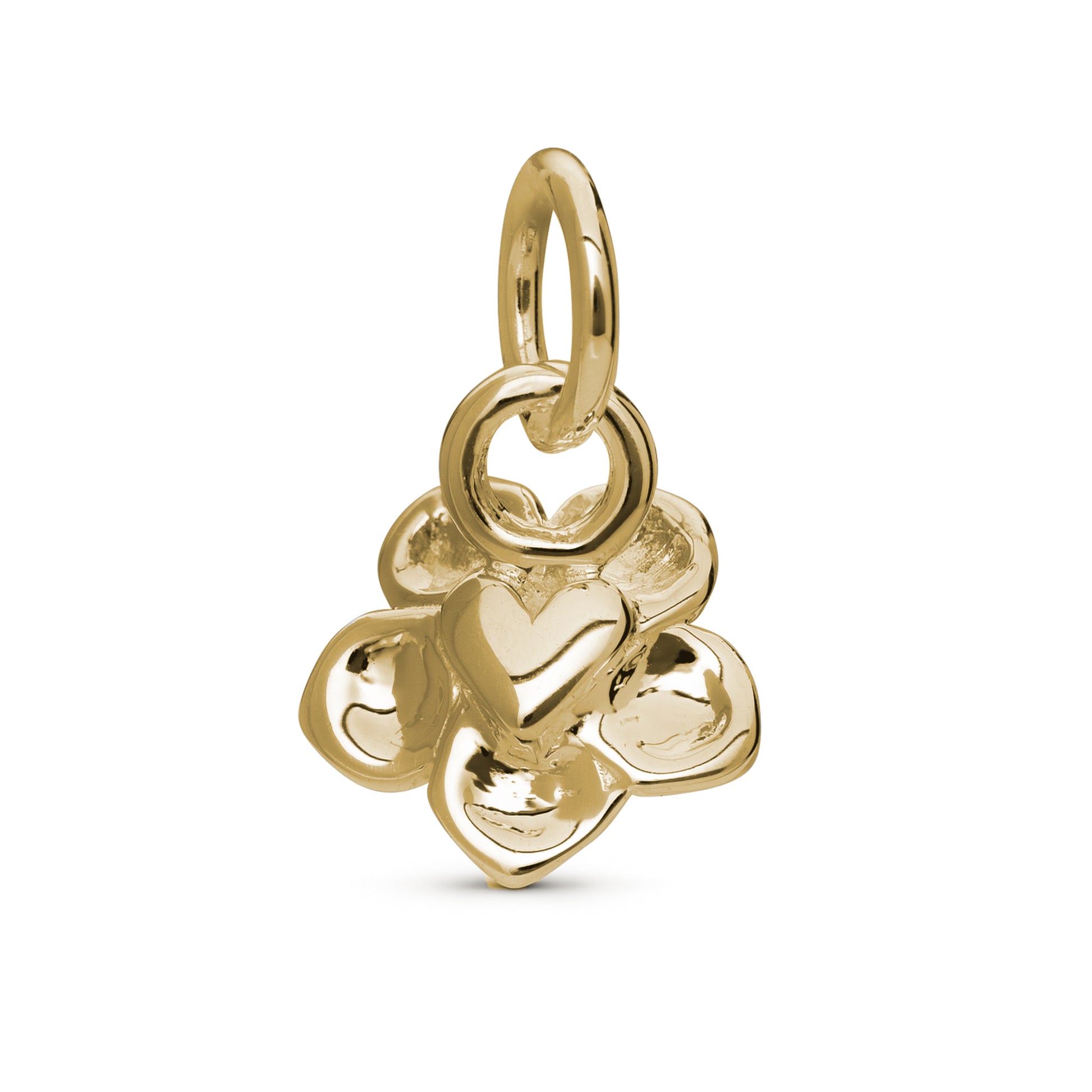 18ct gold vermeil forget me not flower charm scarlett jewellery Brighton UK