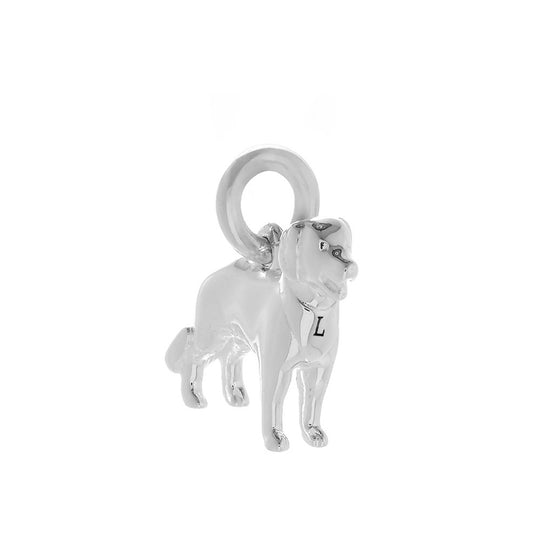 Golden Retriever small silver dog breed solid sterling silver dog charm for bracelet Scarlett Jewellery Ltd