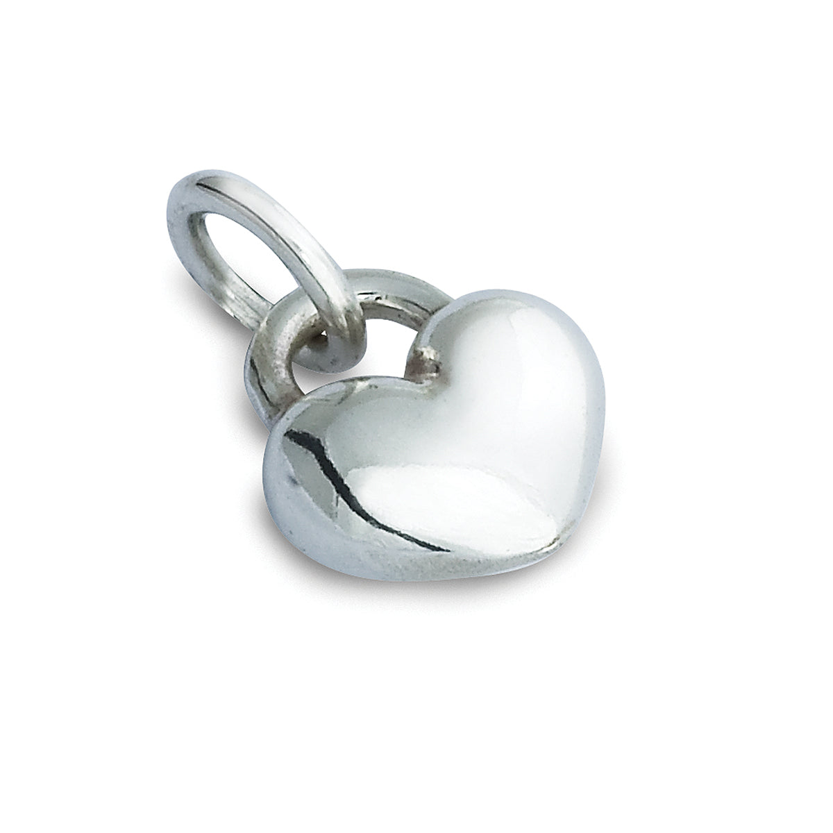 Solid silver love heart bracelet charm romantic gift scarlett jewellery