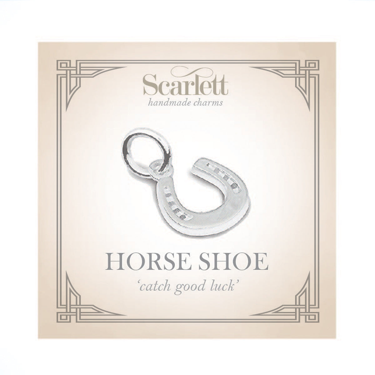 A good luck charm in solid sterling silver - fits all charm bracelets and makes a delicate lucky necklace.