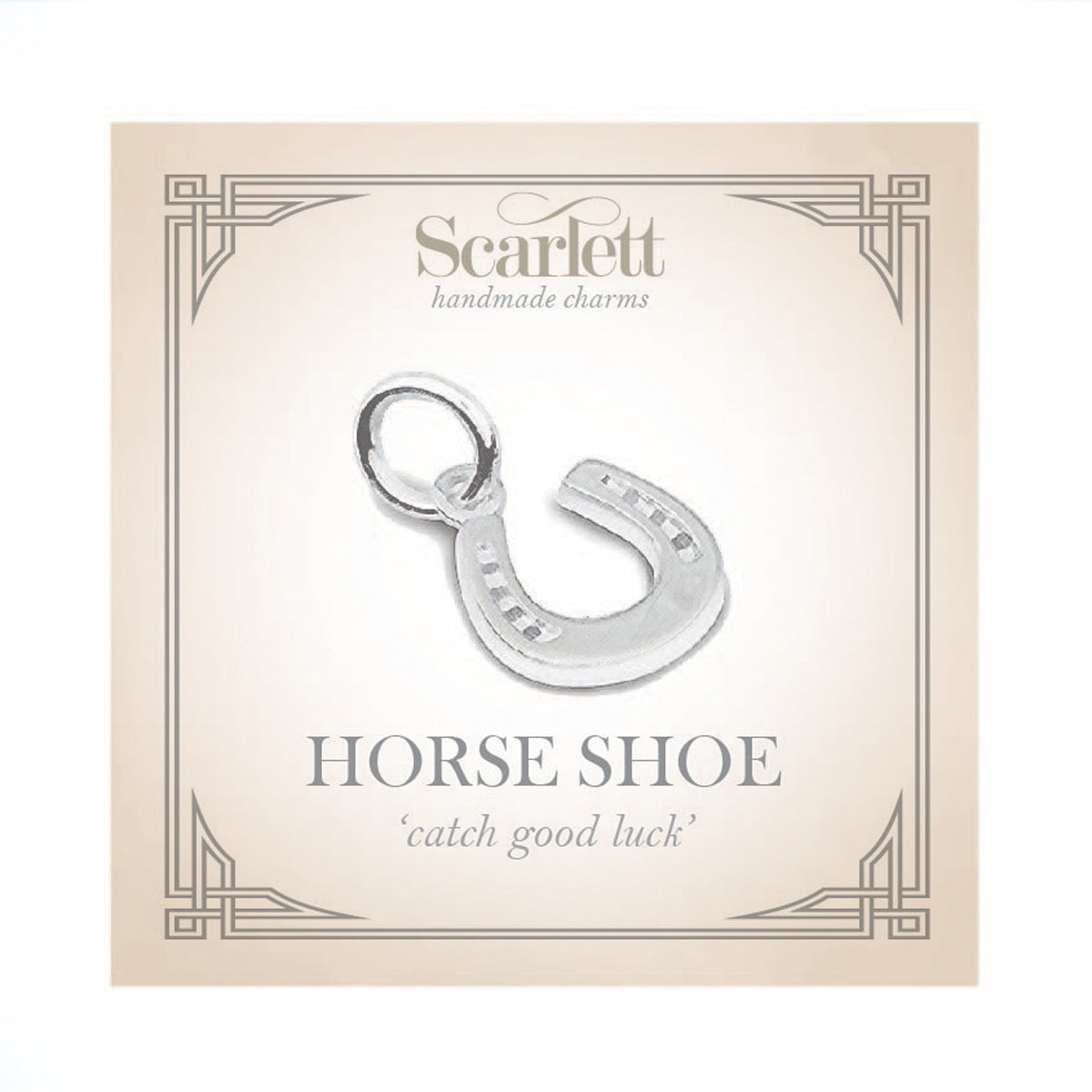Horse Shoe Silver Charm Bracelet Good Luck Charms Scarlett Jewellery