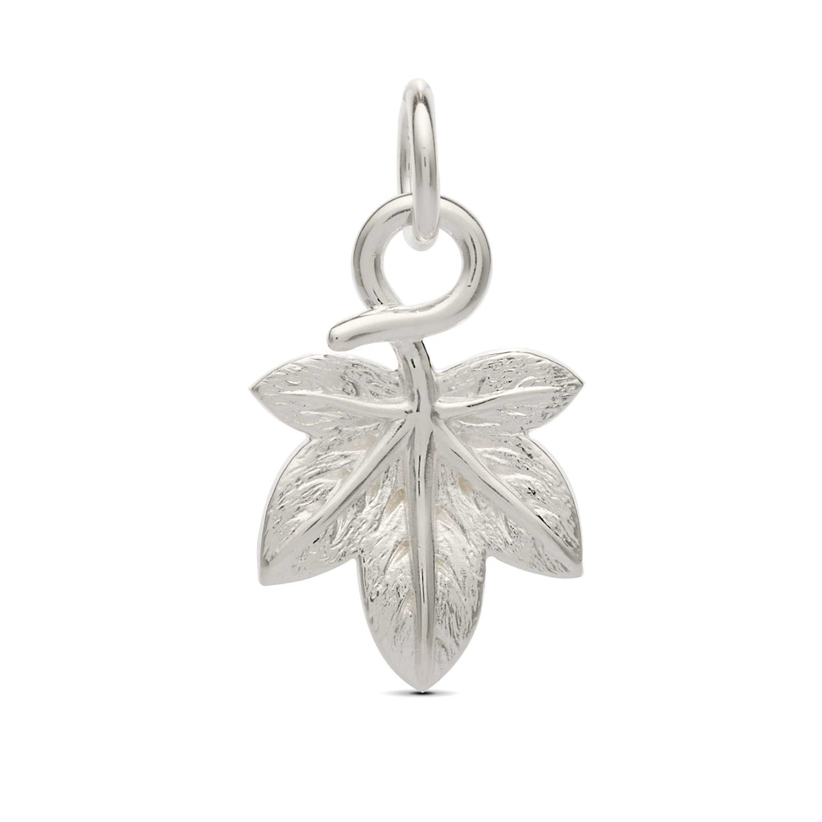 Ivy leaf silver plant nature charm from Scarlett Jewellery symbol of fidelity for marriage