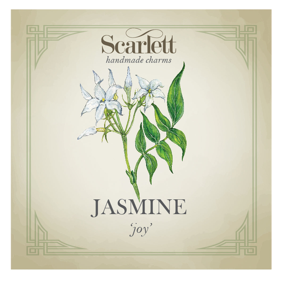 Jasmine Flower Silver Charm