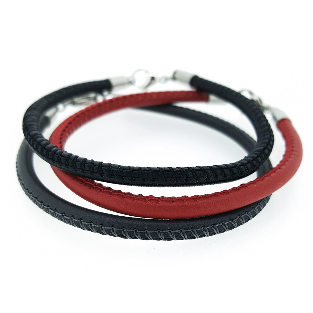 Italian Leather Coloured Bracelet