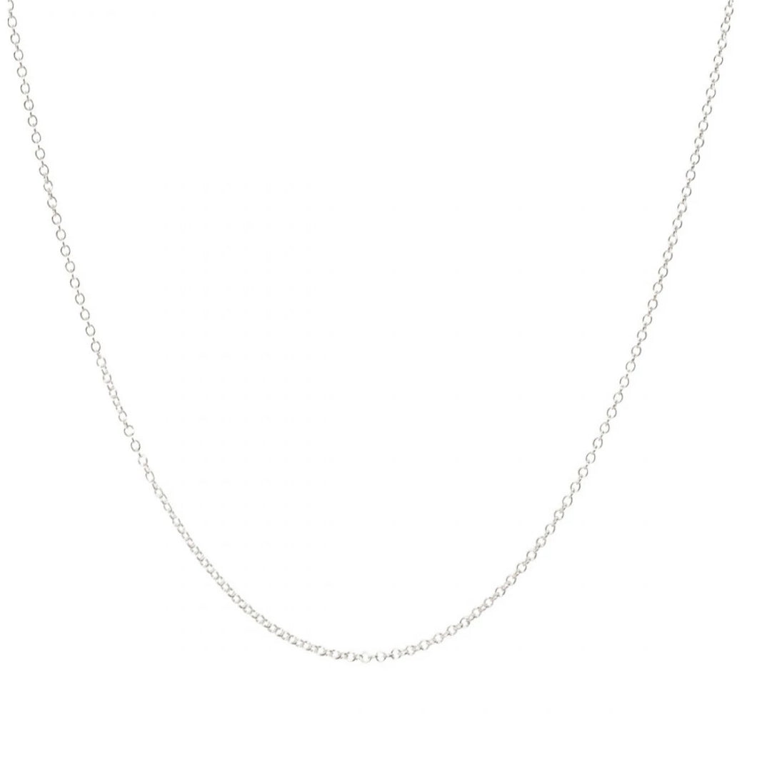 Sterling Silver Open Trace Chain Necklace - Light Weight