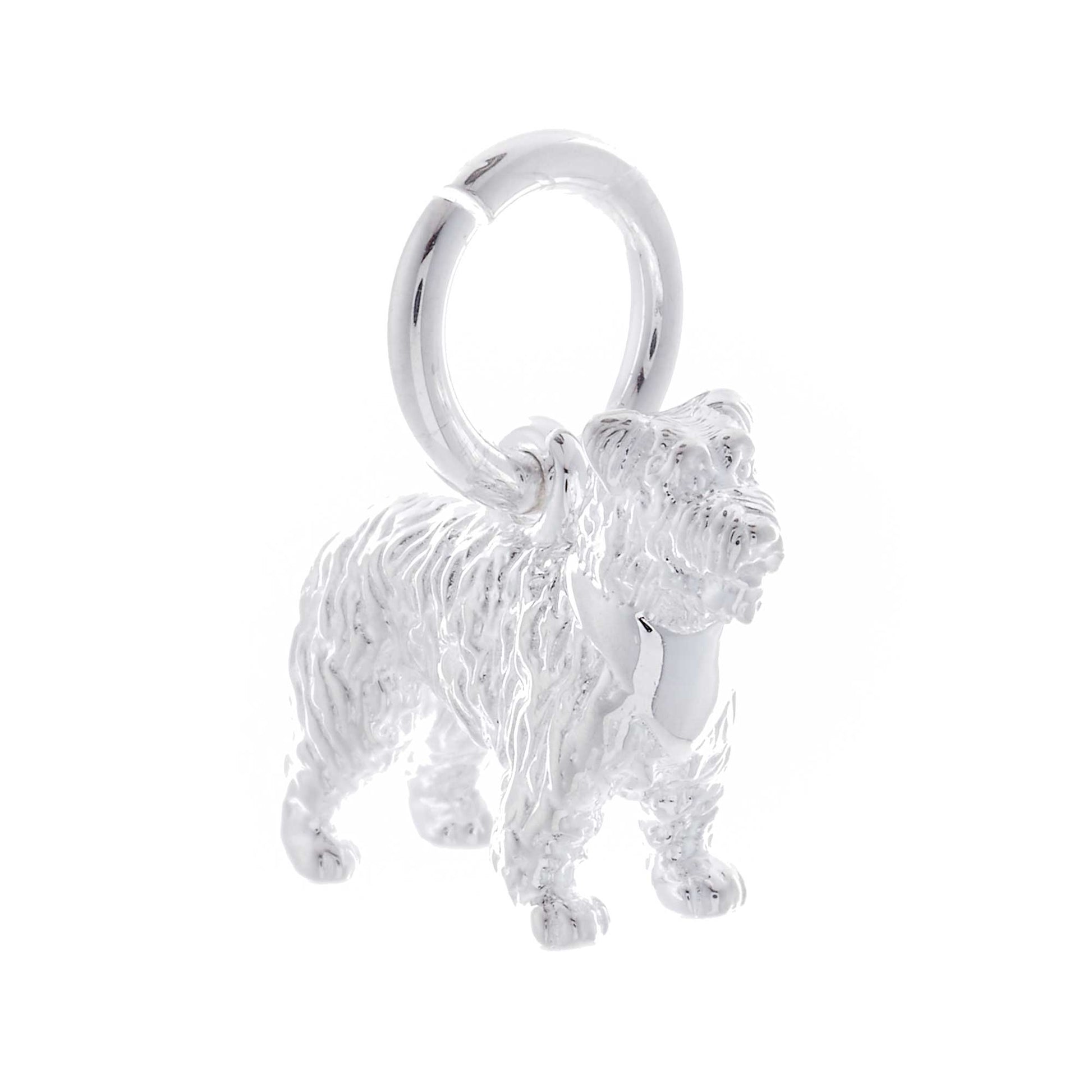 miniature schnauzer silver dog charm scarlett jewellery Brighton UK