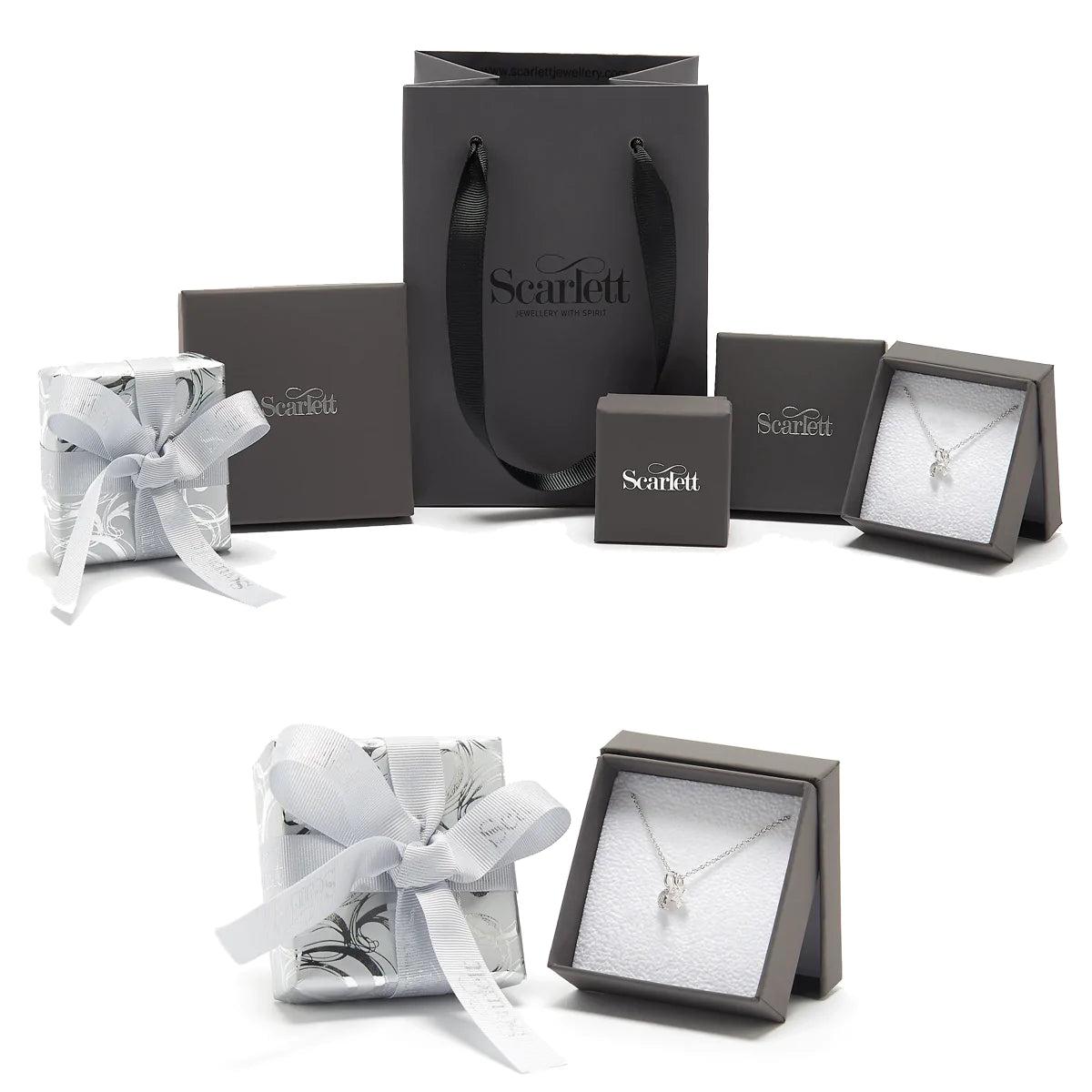 Red Hot' Original T-Bar Silver Necklace