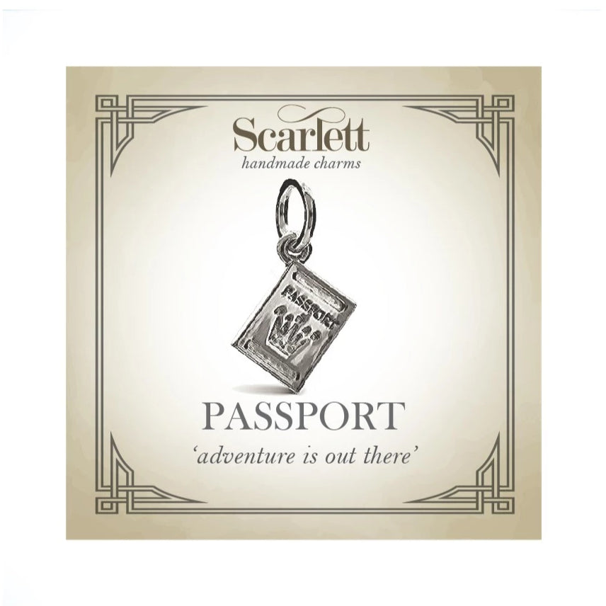 Passport Personalised Silver Charm