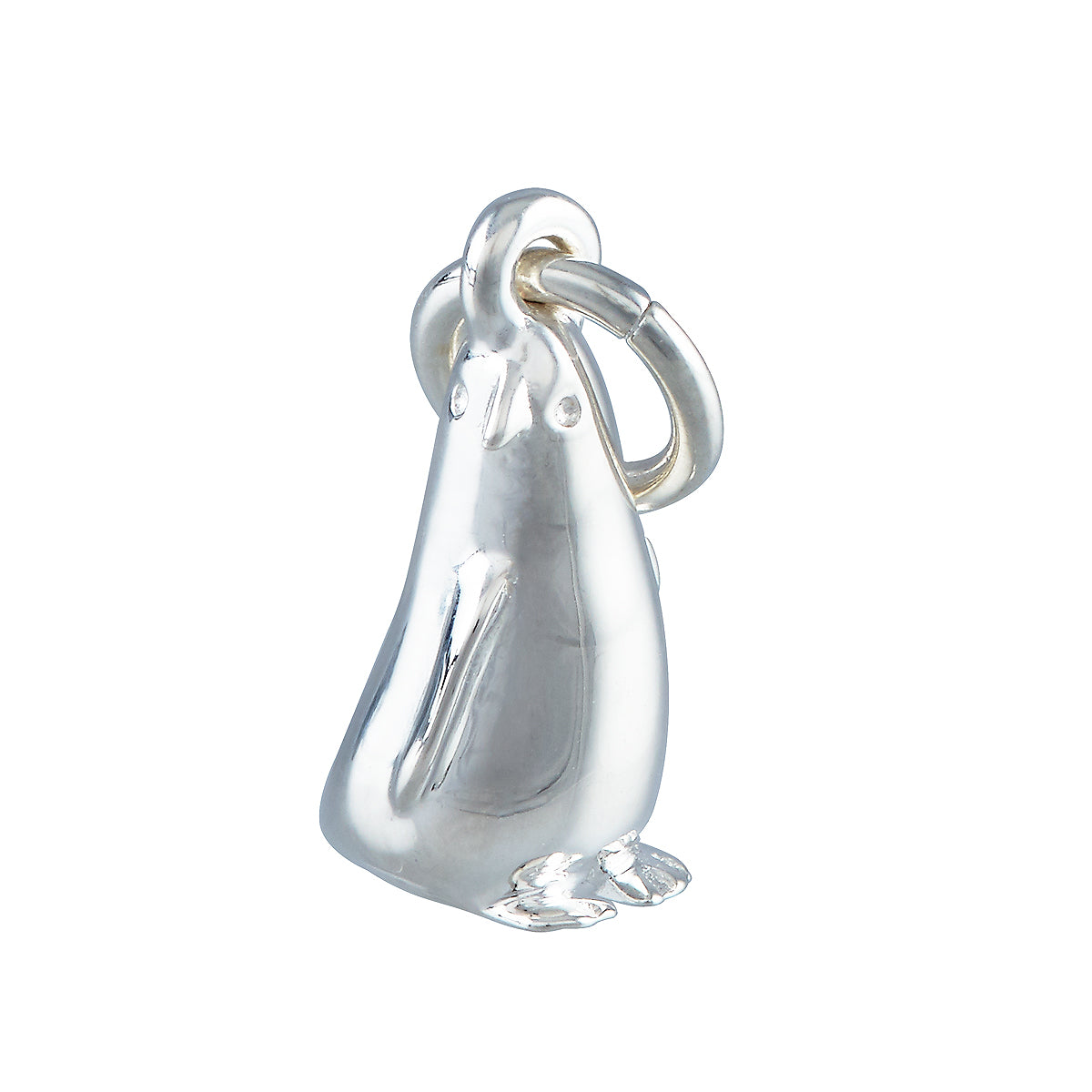 Silver Penguin Bracelet Charm with perfect detail free UK delivery