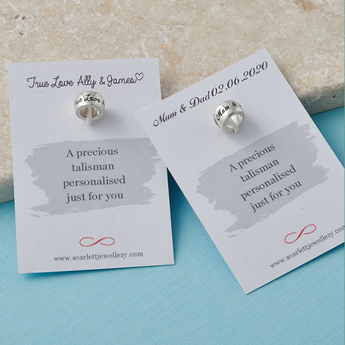 personalised engraved charm bead fits pandora gift for mum anniversary wedding