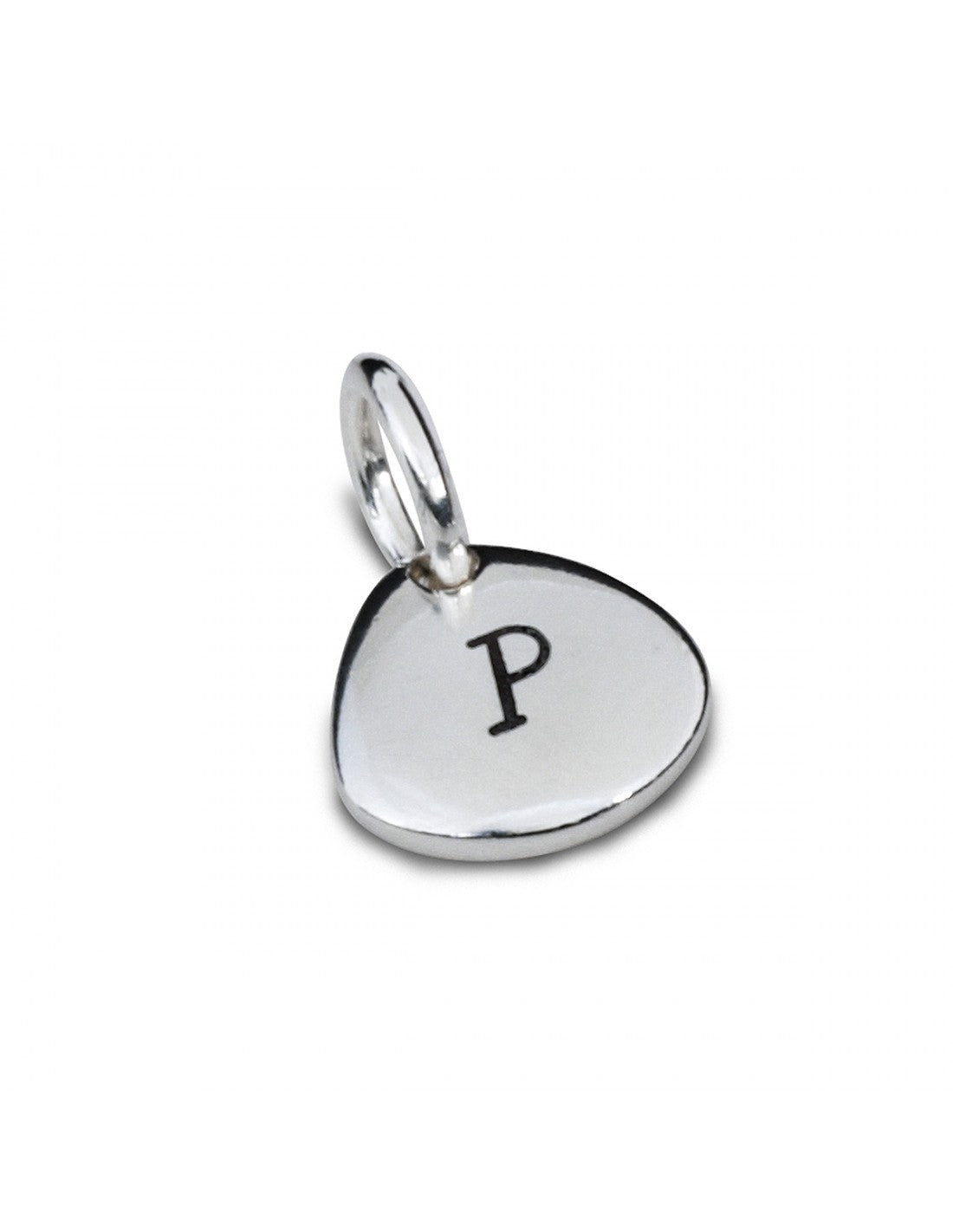 Pet Paw Print Personalised Silver Charm Engraved Initial