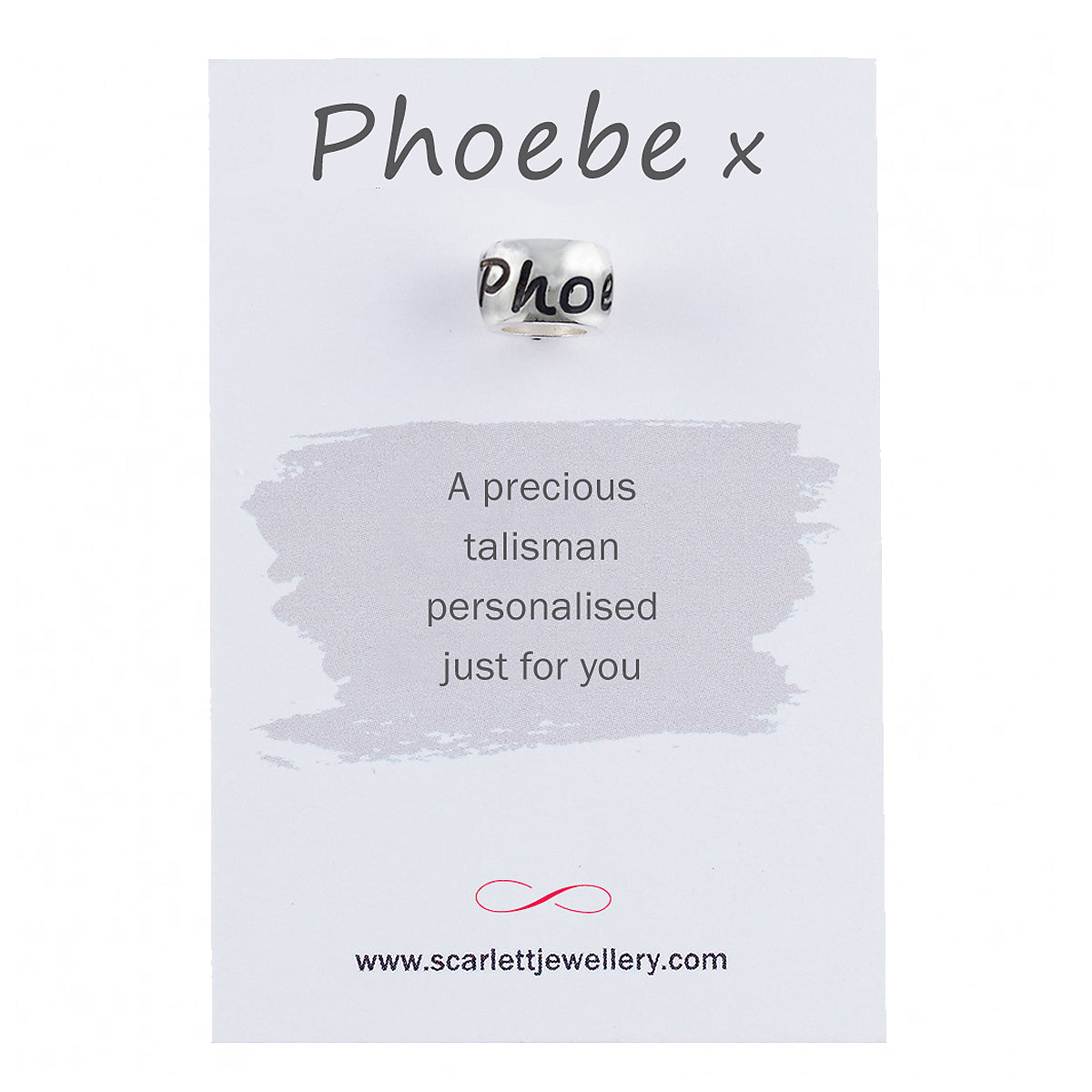 Personalised Silver Engraved Charm Bead Designer Charms That Fit Pandora Style Bracelet