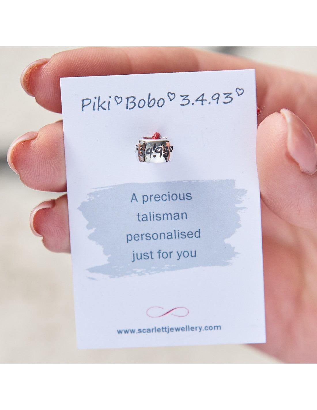 Personalised Silver Engraved Charm Bead Designer Charms That Fit Pandora Style Bracelet