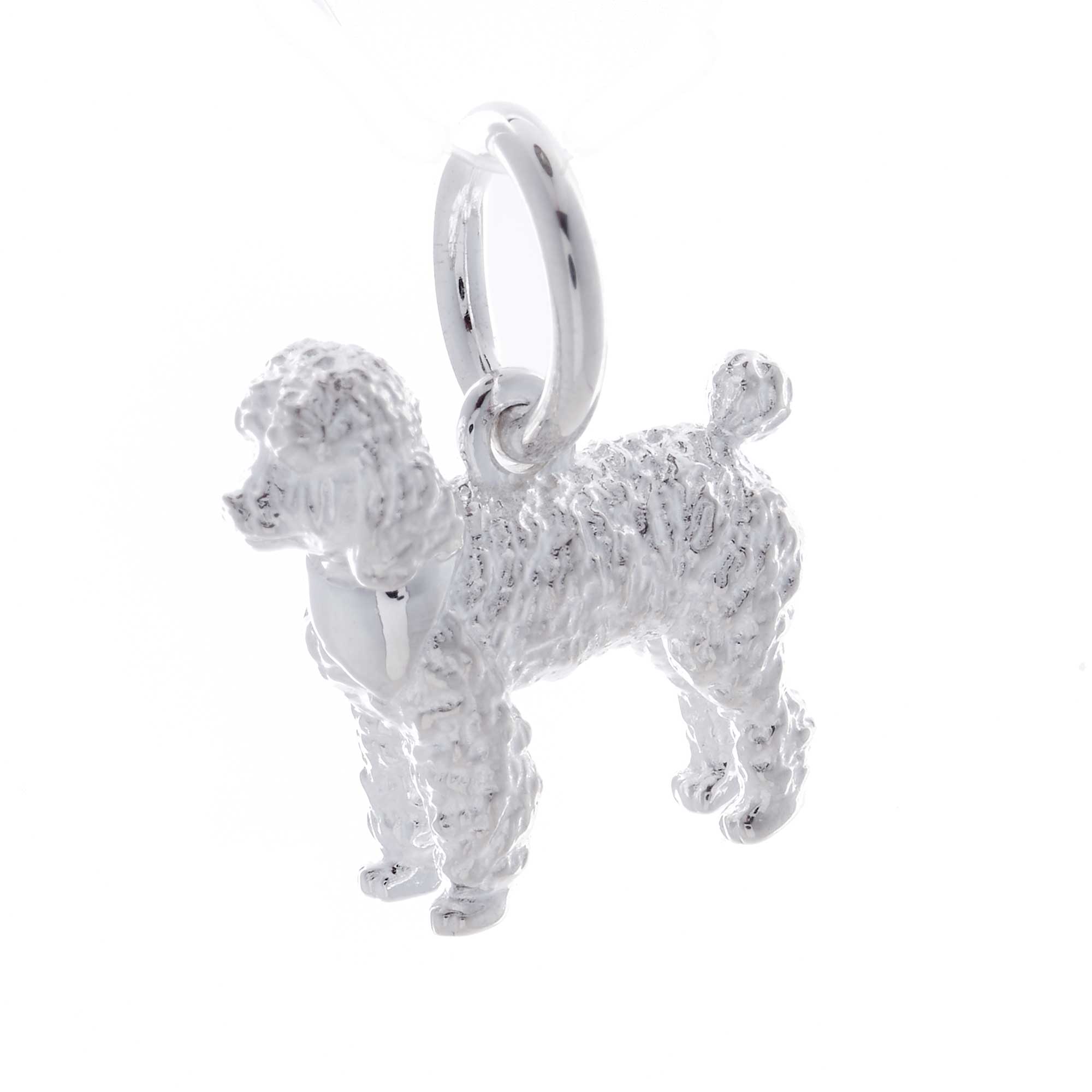 silver poodle dog charm miniature poodle standard poodle bracelet necklace scarlett jewellery Brighton UK