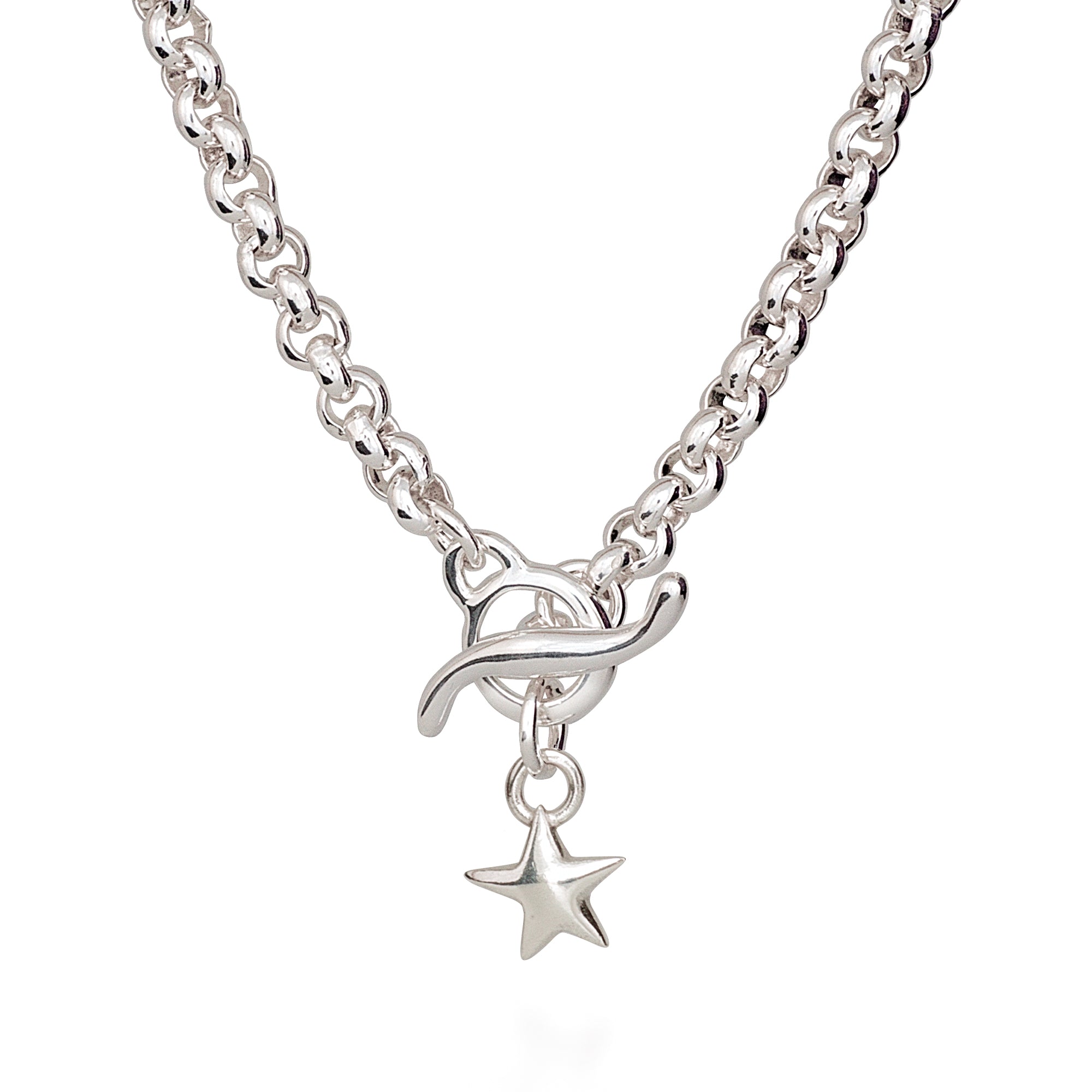 red hot' star necklace scarlett jewellery heavy nineties vintage style necklace